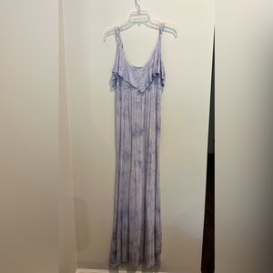 Gypsy purple tie dye maxi dress
